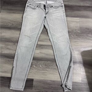 LOFT Light Gray Skinny Jeans